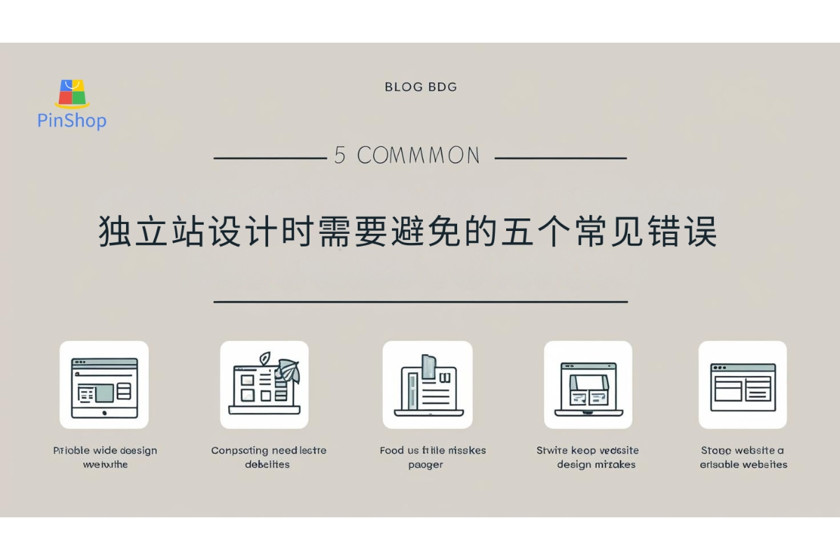 独立站设计时需要避免的五个常见错误