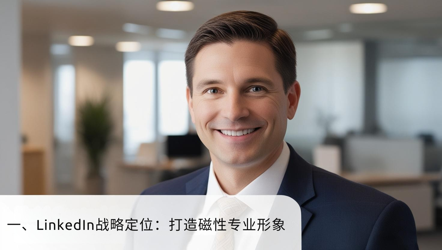 一、LinkedIn战略定位:打造磁性专业形象