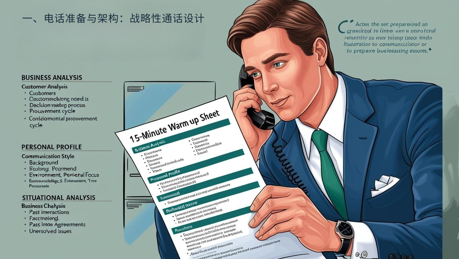 一、电话准备与架构：战略性通话设计
