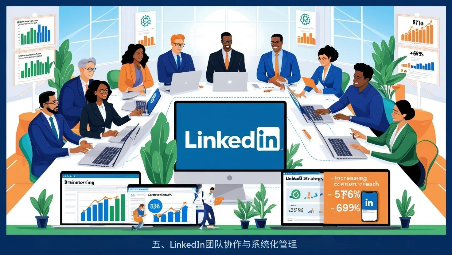 五、LinkedIn团队协作与系统化管理