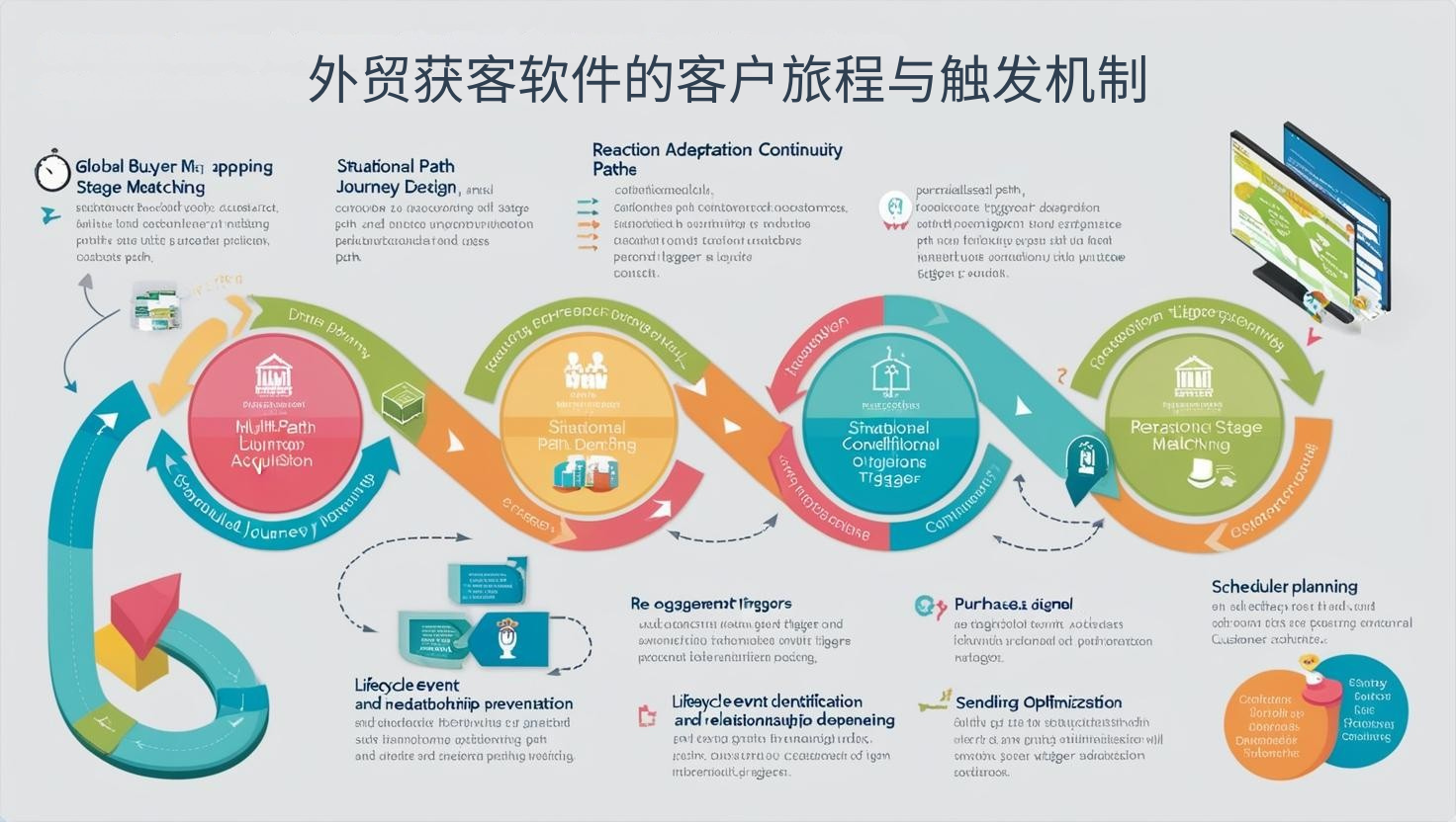 外贸获客软件的客户旅程与触发机制