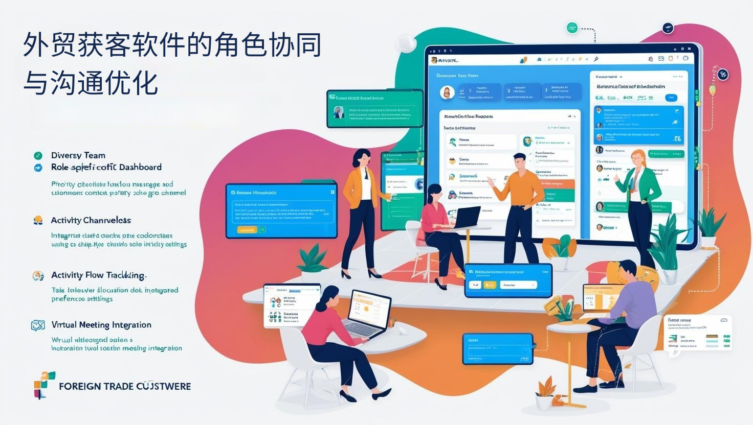 外贸获客软件的角色协同与沟通优化