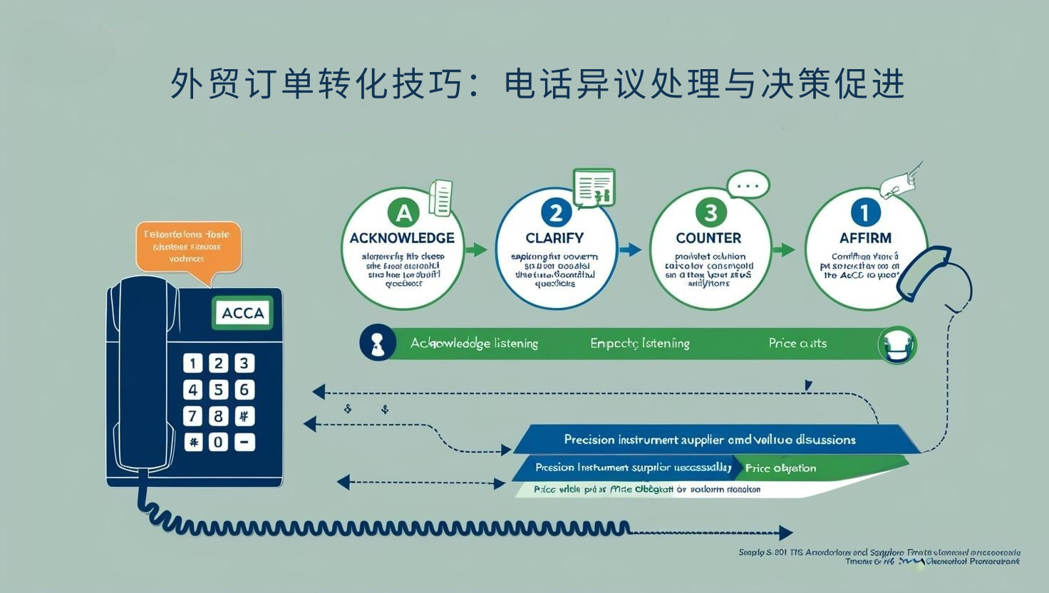 外贸订单转化技巧：电话异议处理与决策促进