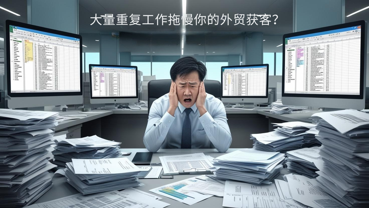 大量重复工作拖慢你的外贸获客？