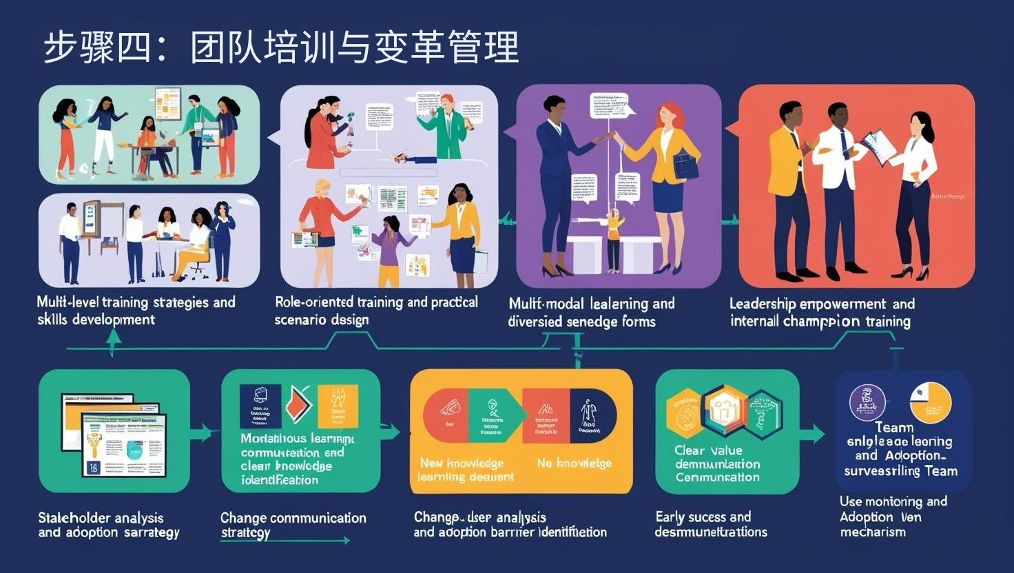 步骤四：团队培训与变革管理