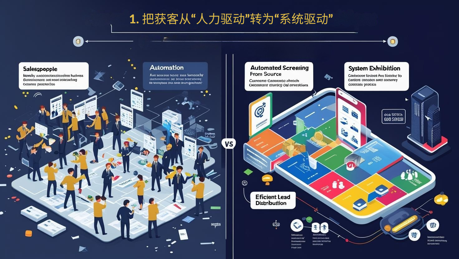 1. 把获客从“人力驱动”转为“系统驱动”