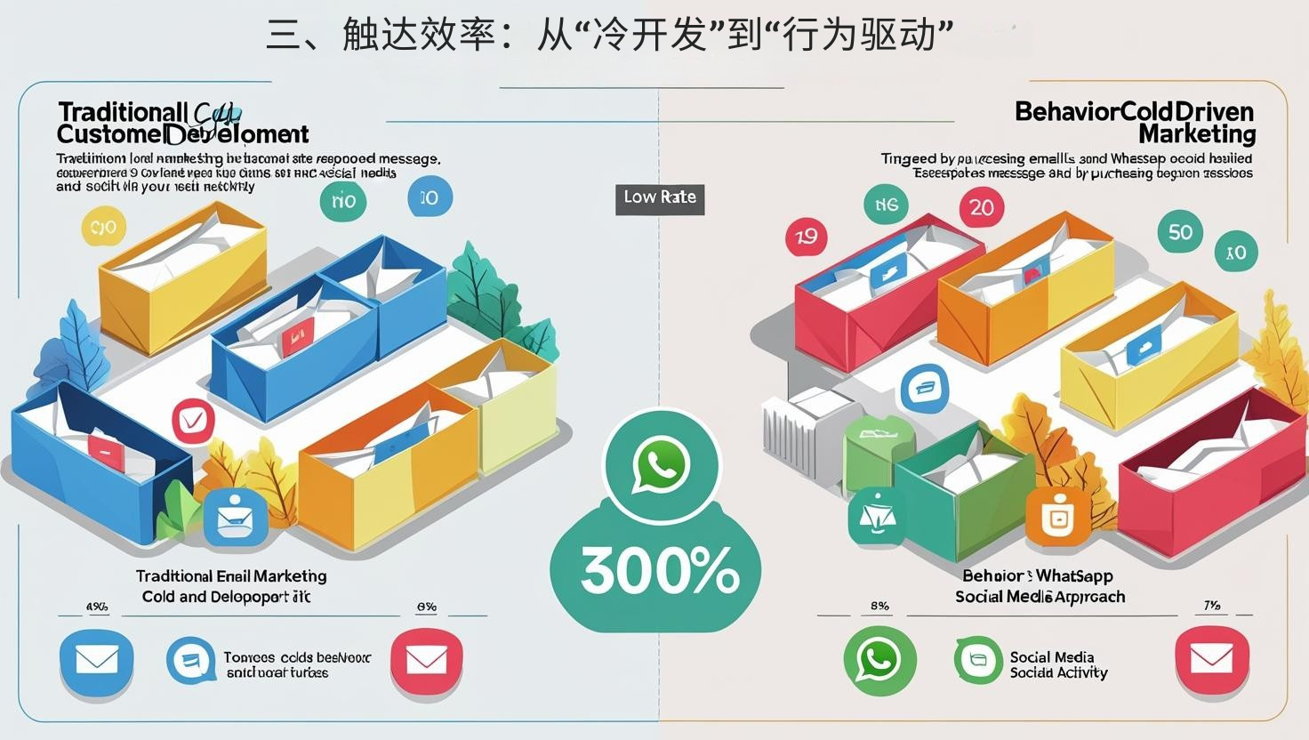 三、触达效率：从“冷开发”到“行为驱动”