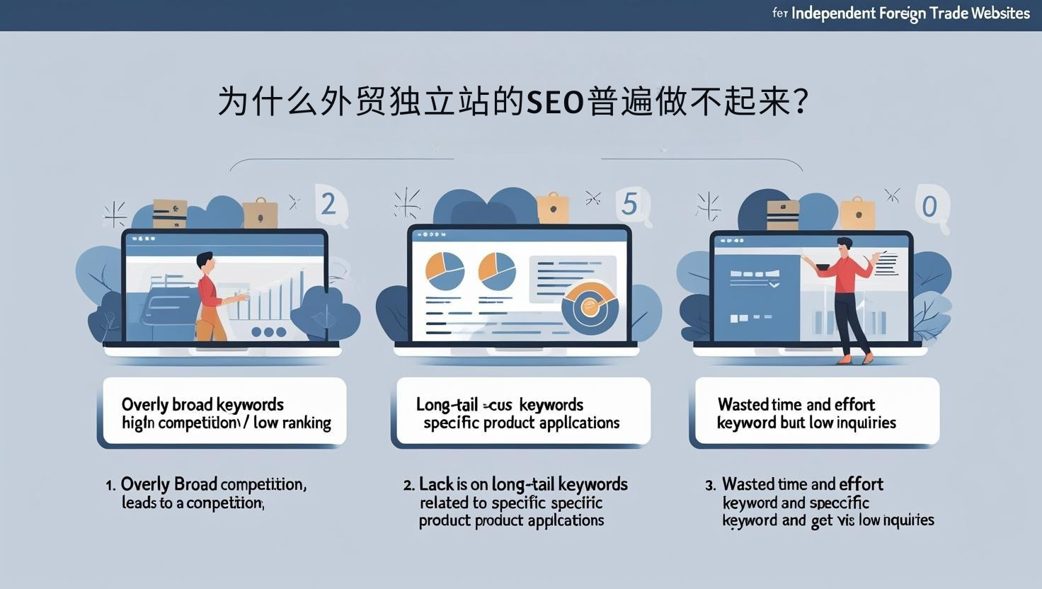 为什么外贸独立站的SEO普遍做不起来？