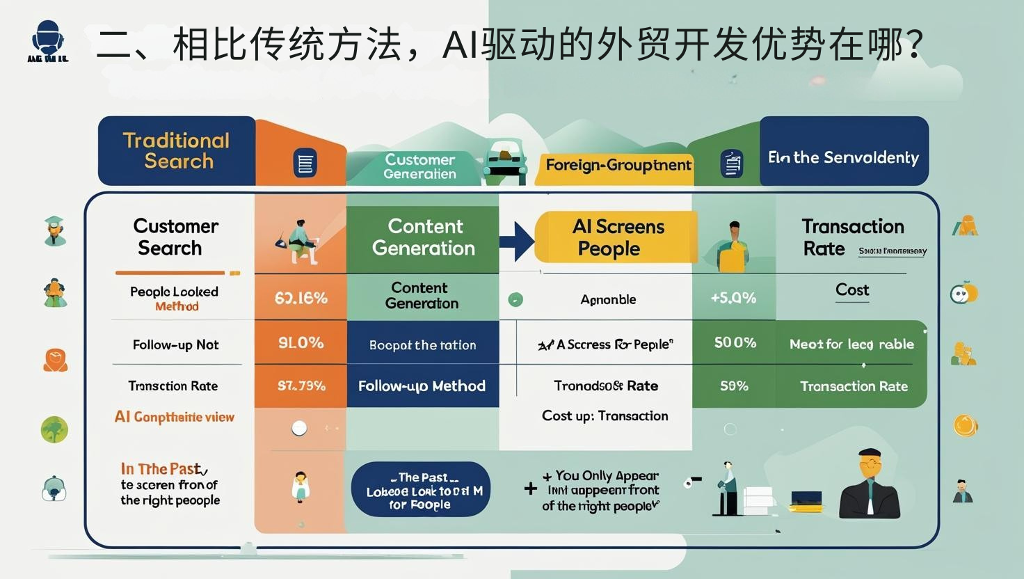 二、相比传统方法，AI驱动的外贸开发优势在哪？