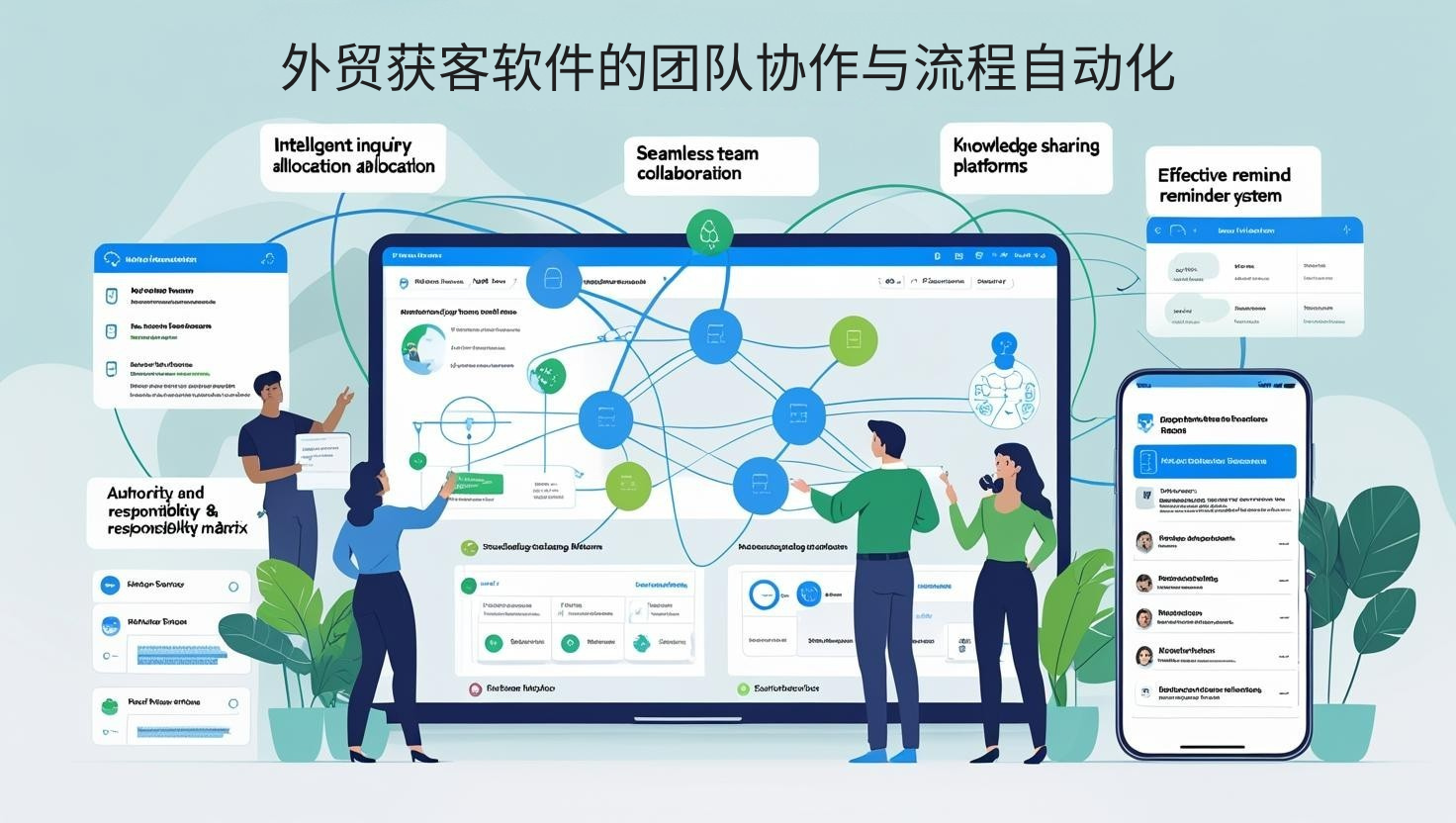 外贸获客软件的团队协作与流程自动化