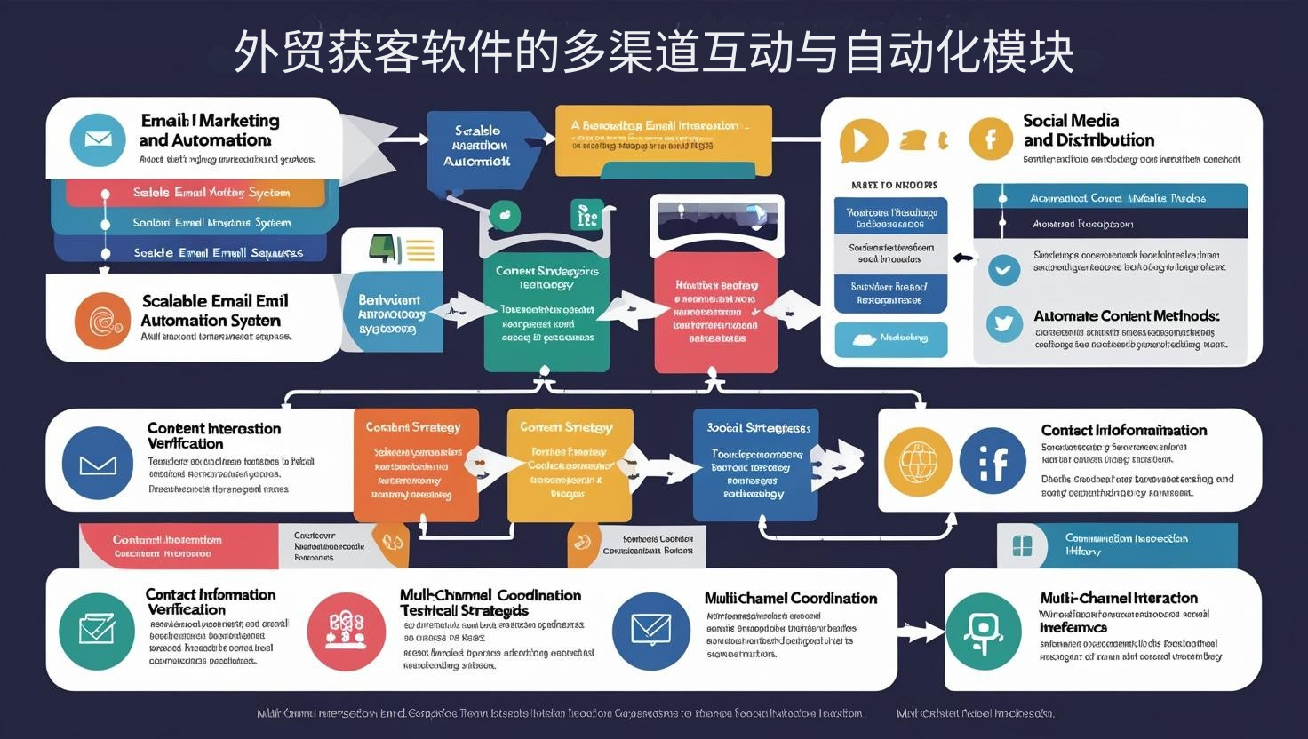 外贸获客软件的多渠道互动与自动化模块