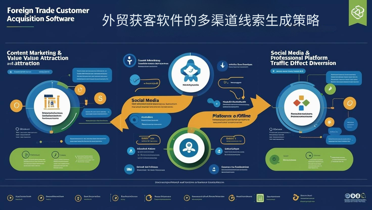 外贸获客软件的多渠道线索生成策略