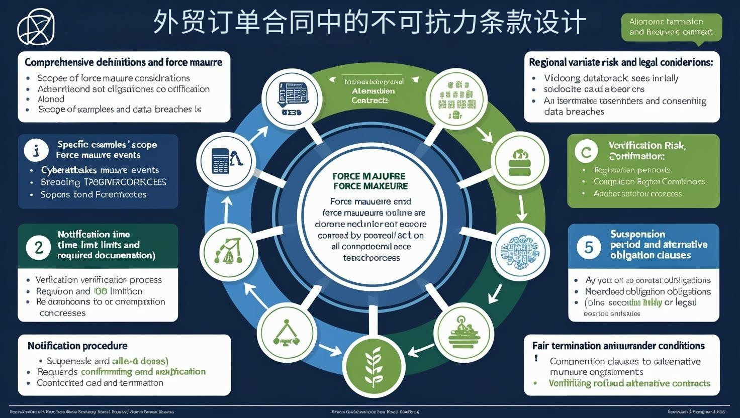 外贸订单合同中的不可抗力条款设计