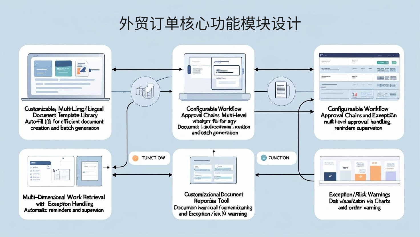 外贸订单核心功能模块设计