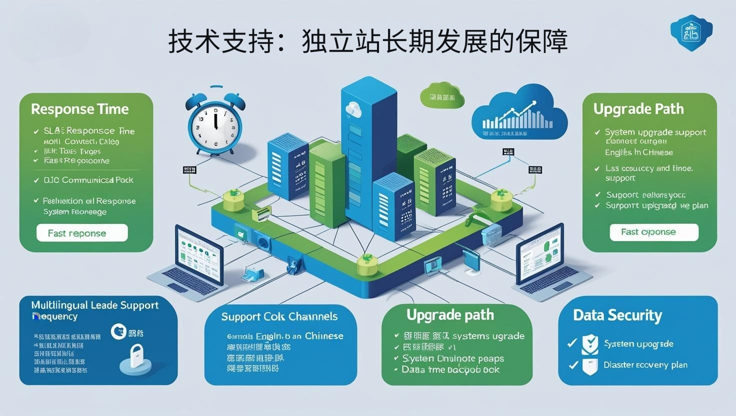技术支持：独立站长期发展的保障