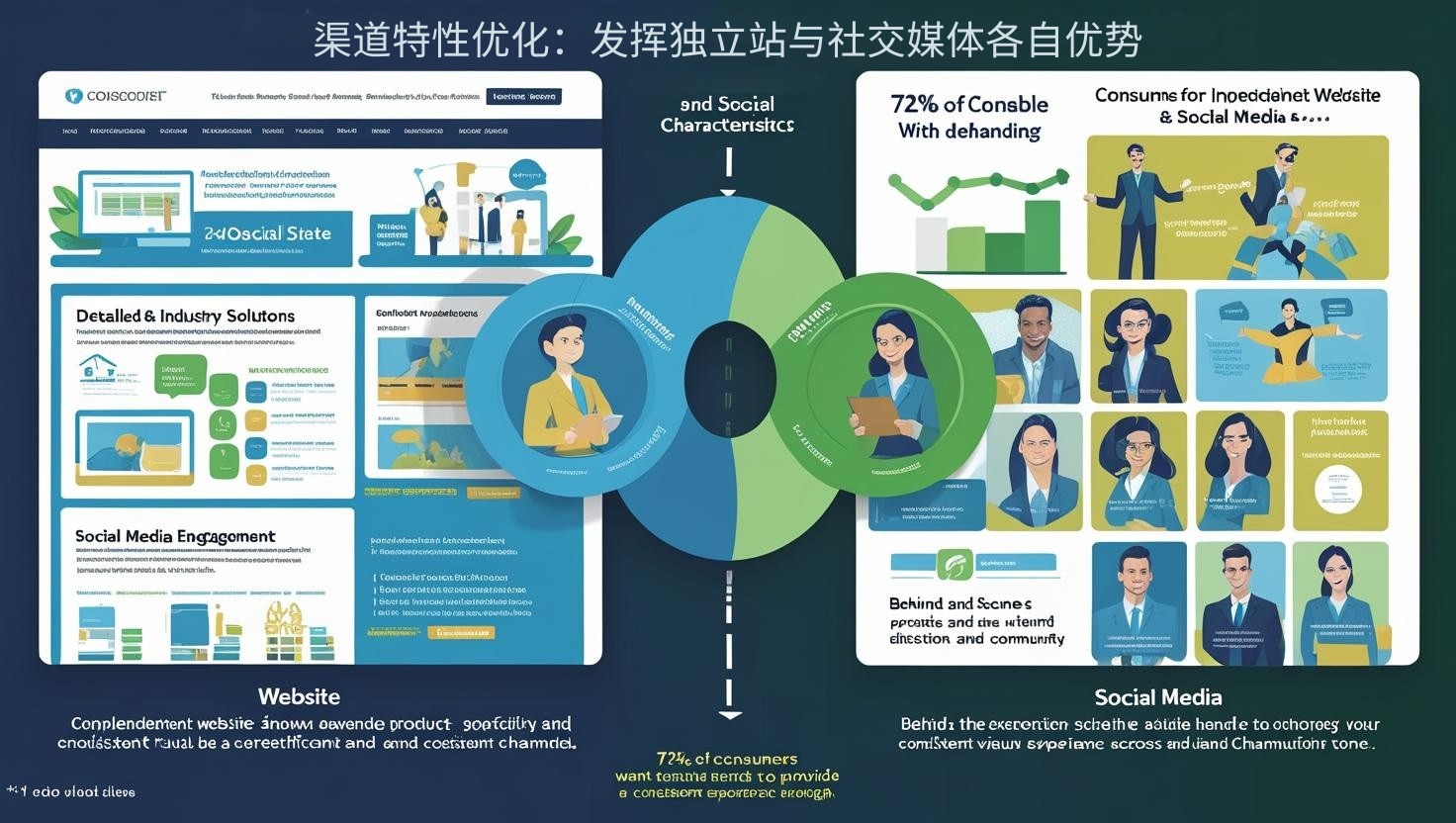 渠道特性优化：发挥独立站与社交媒体各自优势