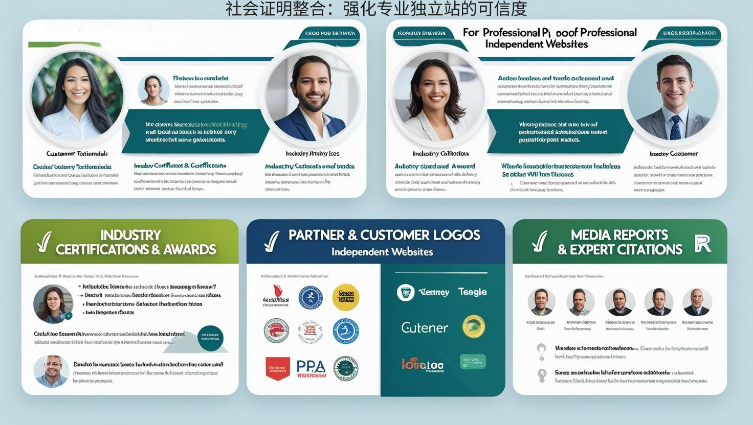社会证明整合：强化专业独立站的可信度