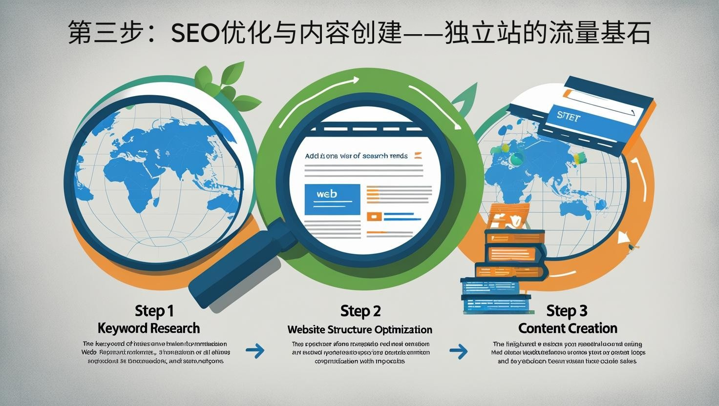 第三步：SEO优化与内容创建——独立站的流量基石