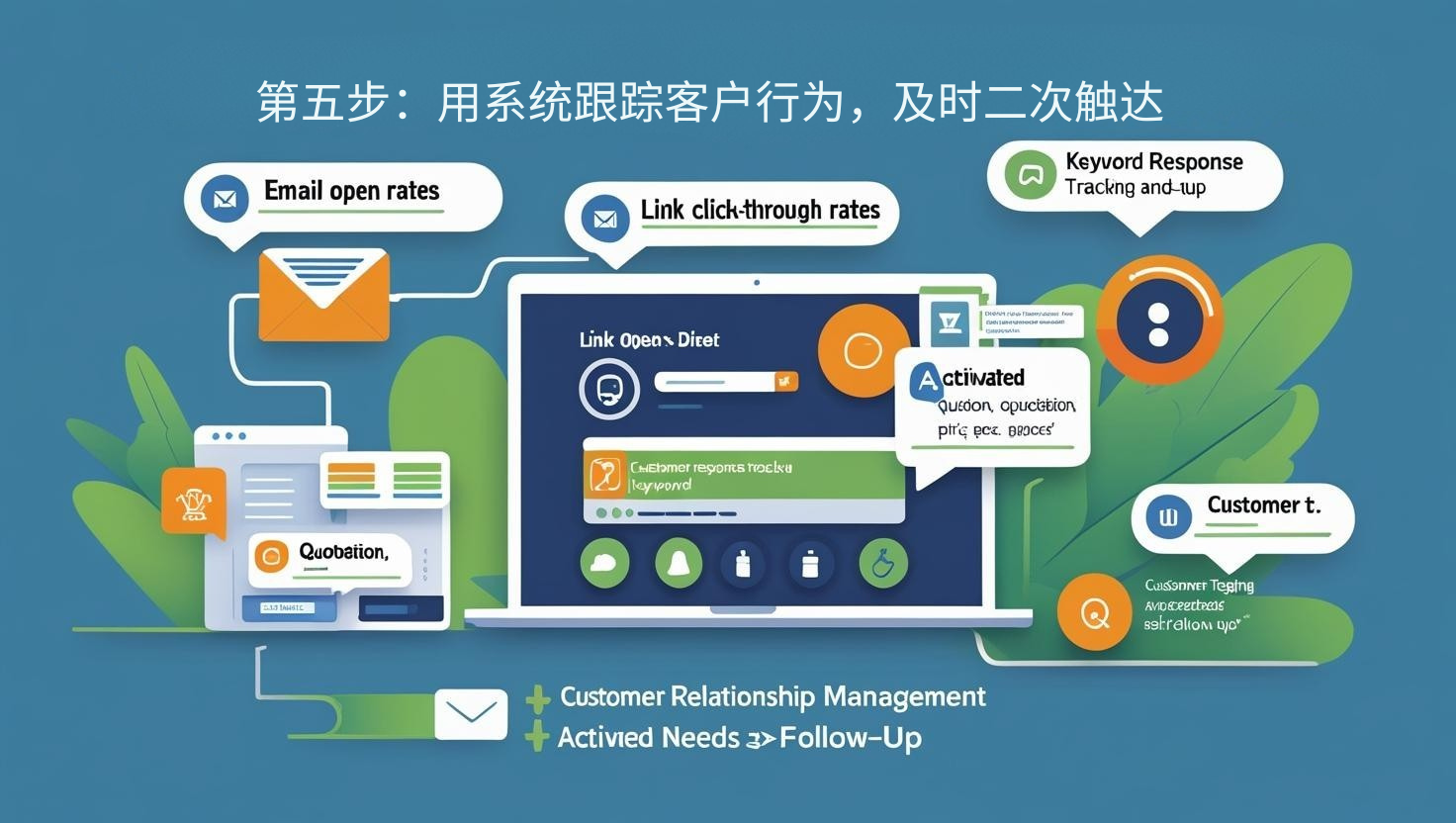 第五步：用系统跟踪客户行为，及时二次触达