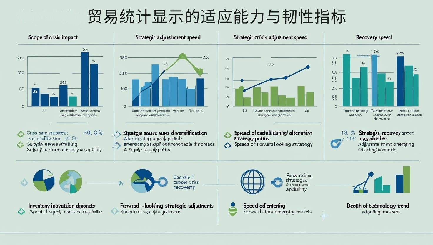 贸易统计显示的适应能力与韧性指标