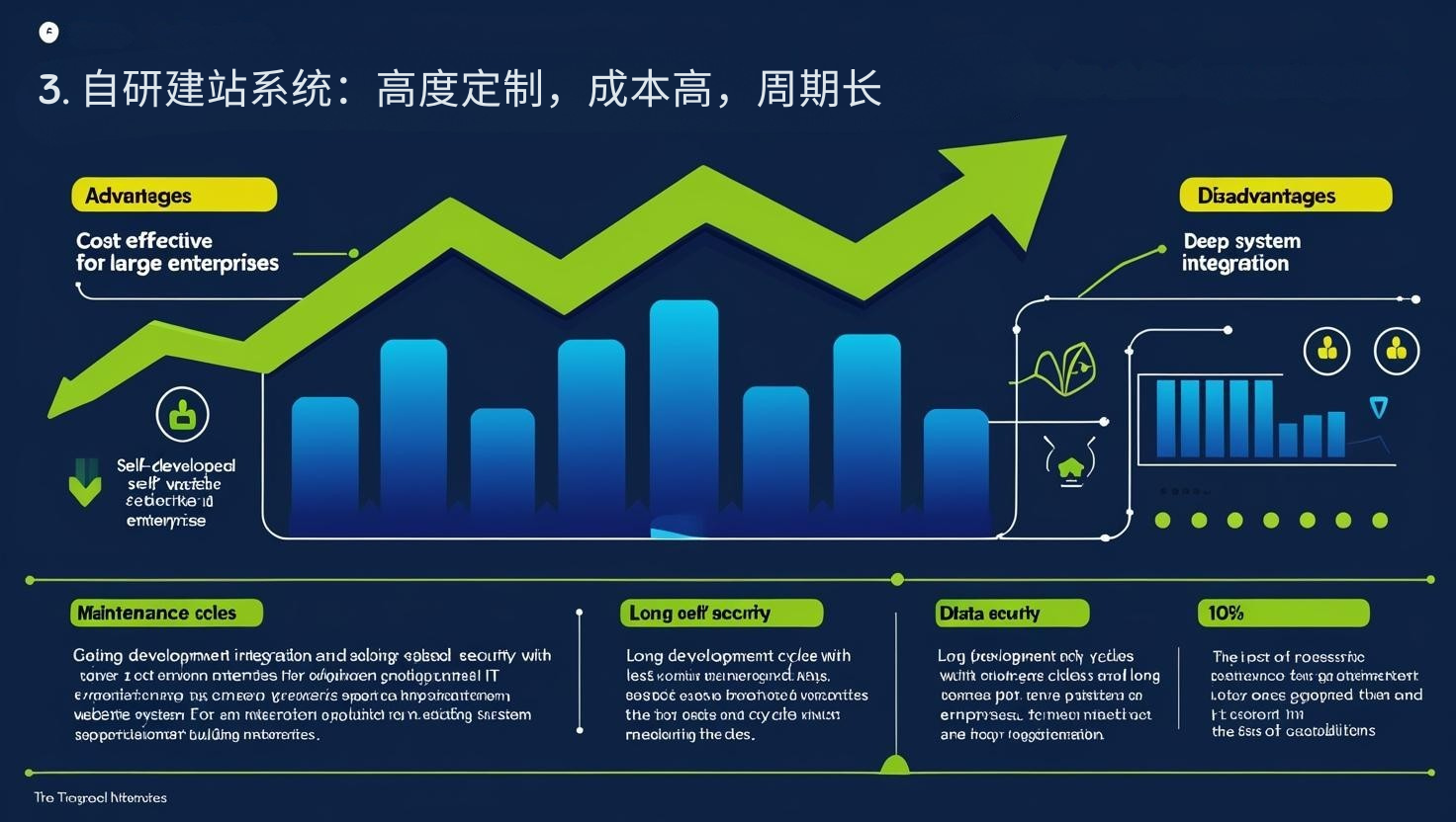 3. 自研建站系统：高度定制，成本高，周期长