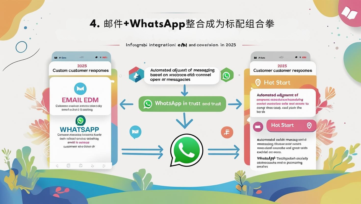 4. 邮件+WhatsApp整合成为标配组合拳