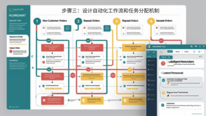 步骤三：设计自动化工作流和任务分配机制