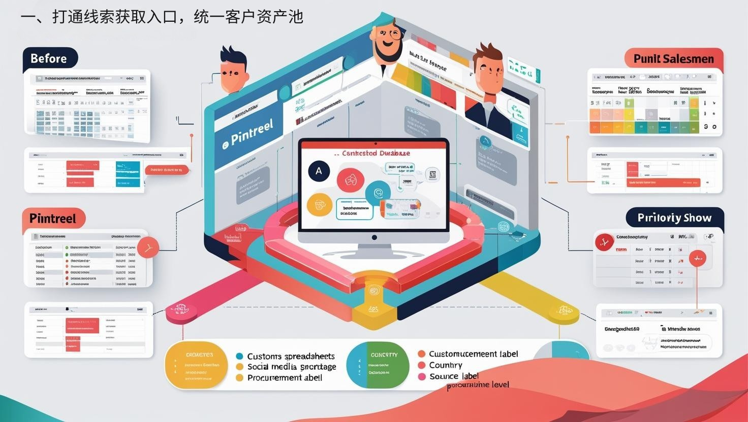 一、打通线索获取入口，统一客户资产池