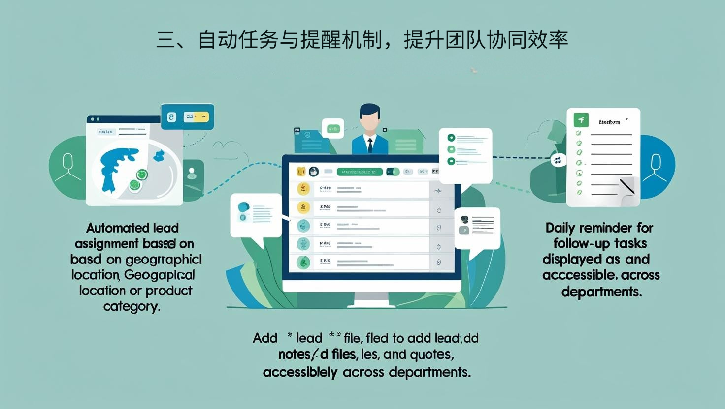 三、自动任务与提醒机制，提升团队协同效率