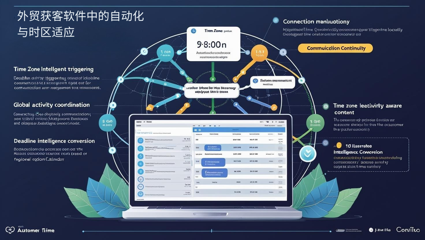 外贸获客软件中的自动化与时区适应