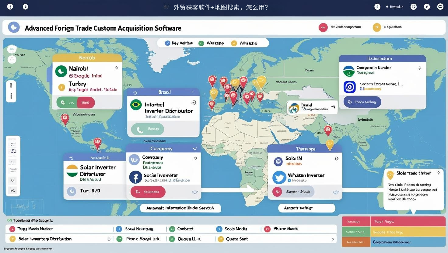外贸获客软件+地图搜索，怎么用？