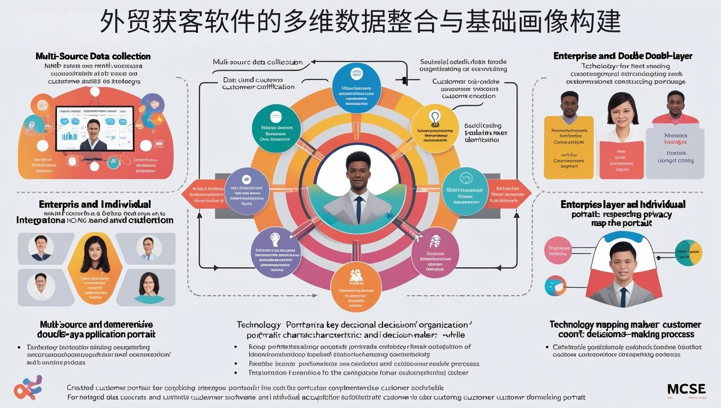 外贸获客软件的多维数据整合与基础画像构建
