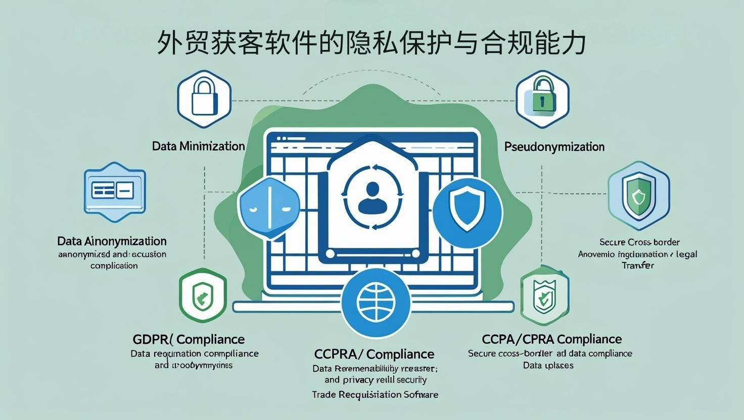 外贸获客软件的隐私保护与合规能力