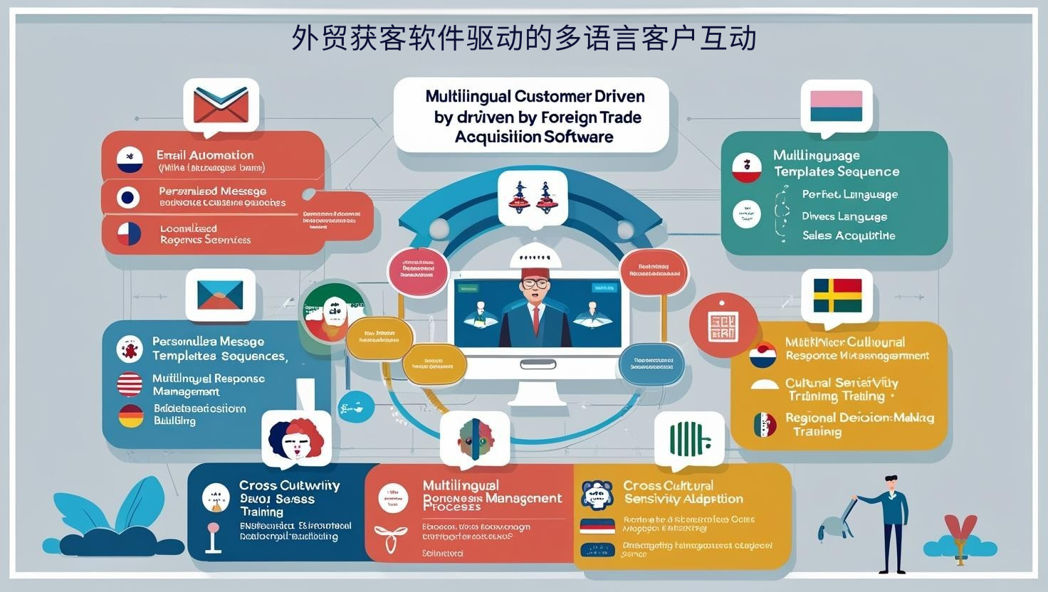 外贸获客软件驱动的多语言客户互动