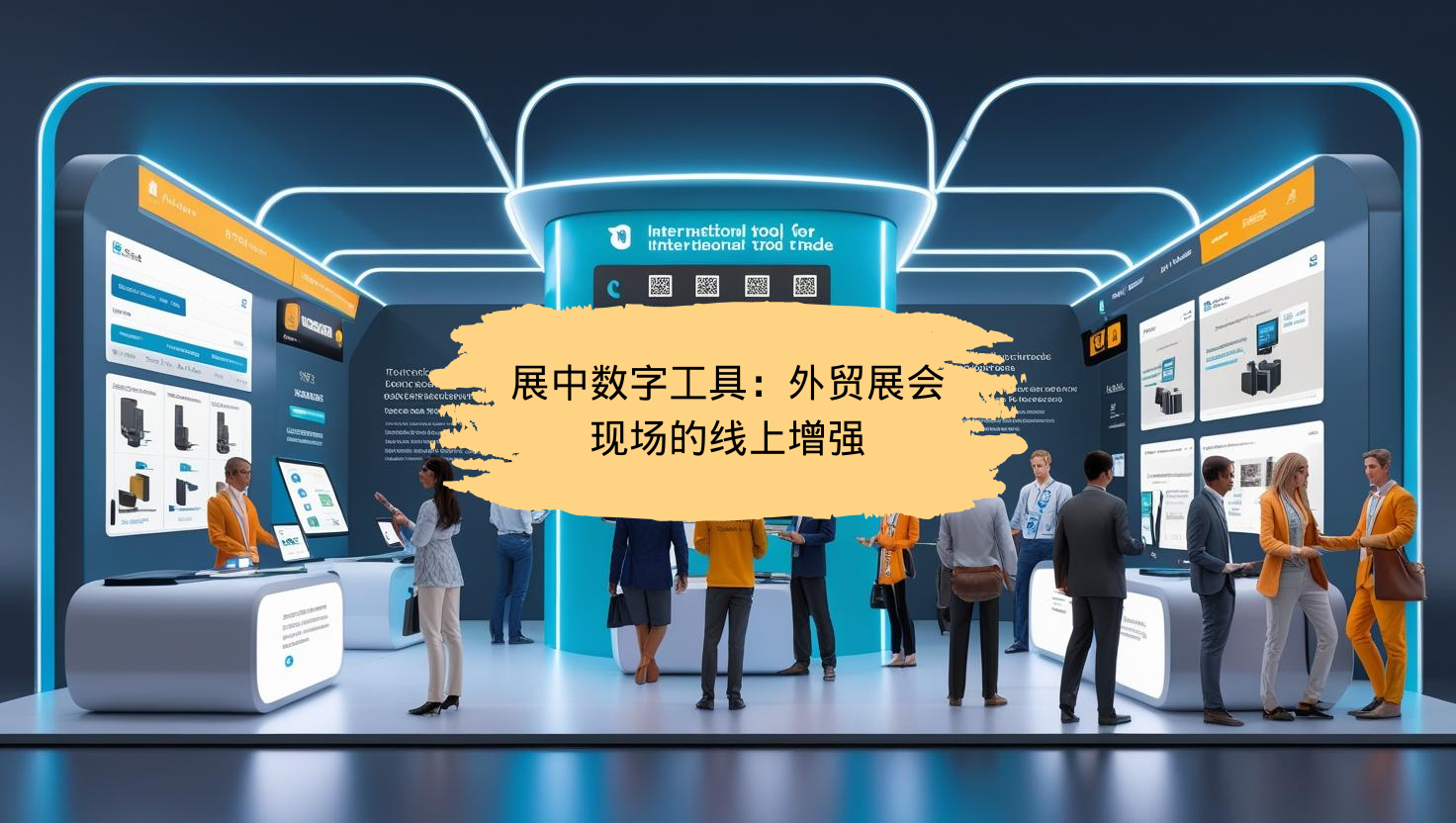 展中数字工具：外贸展会现场的线上增强
