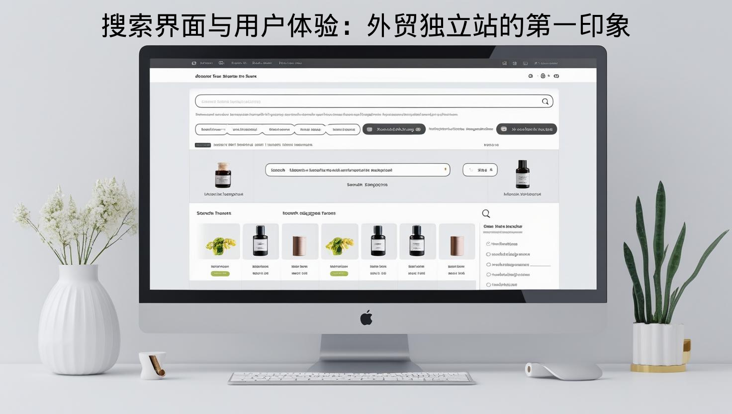搜索界面与用户体验：外贸独立站的第一印象