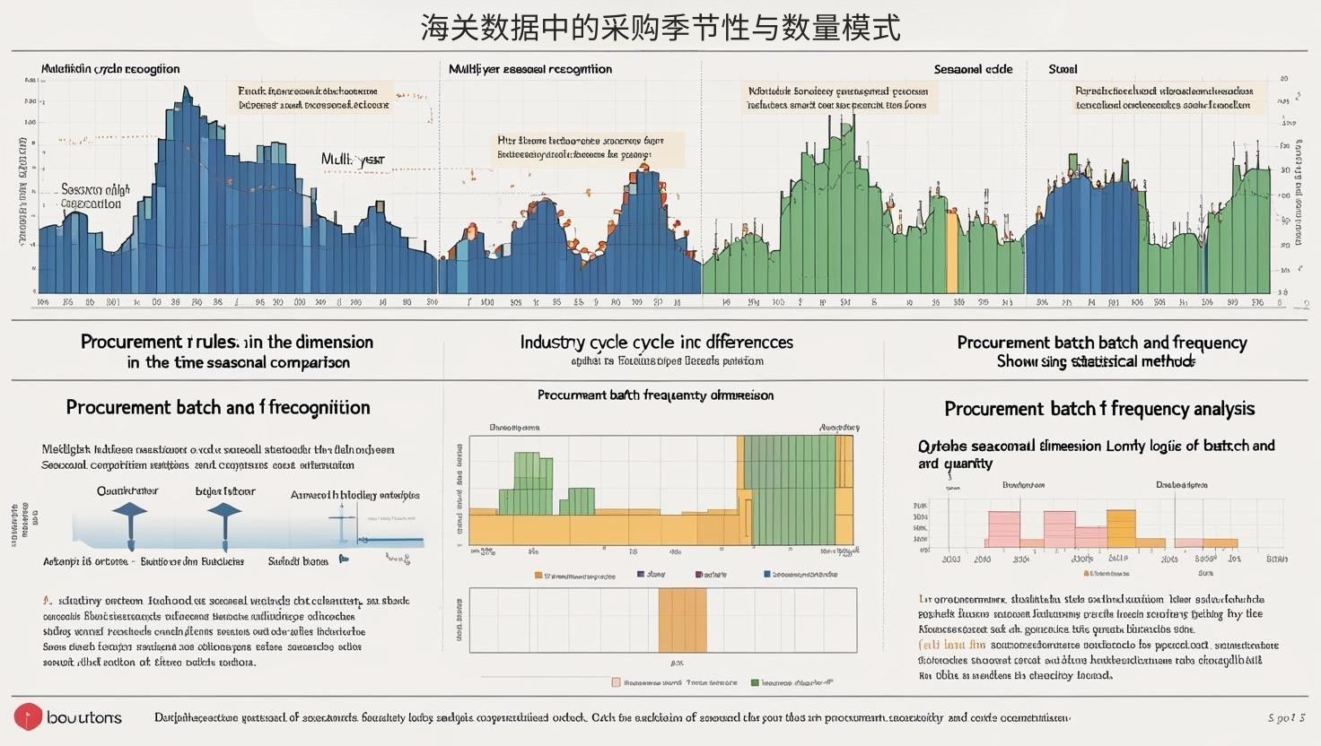 海关数据中的采购季节性与数量模式