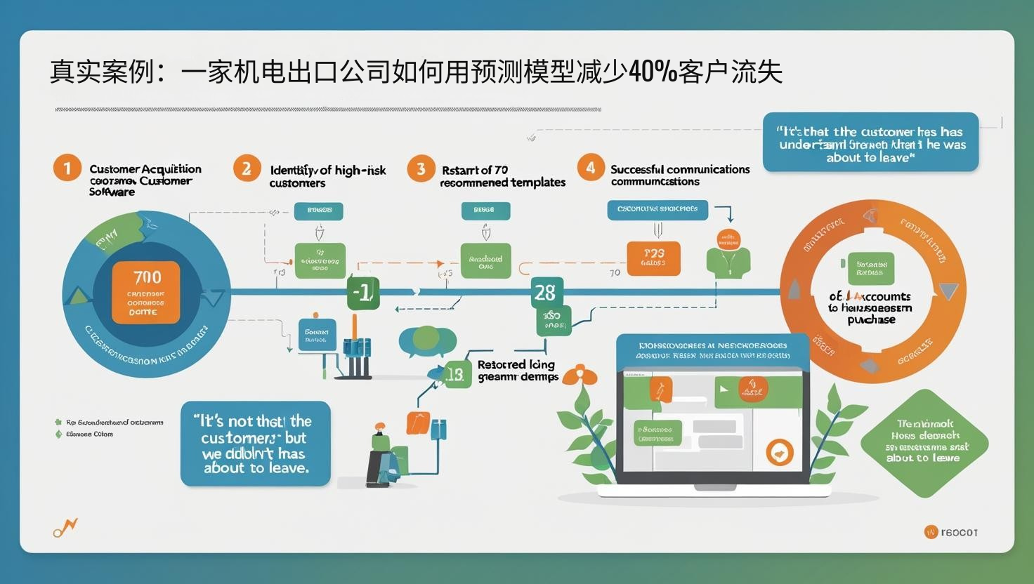 
真实案例：一家机电出口公司如何用预测模型减少40%客户流失