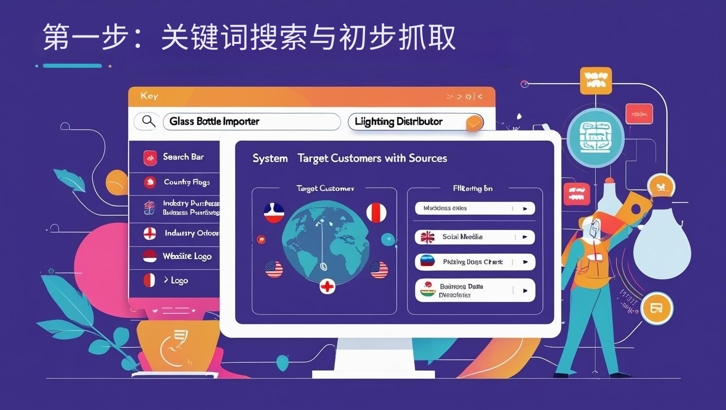 第一步：关键词搜索与初步抓取