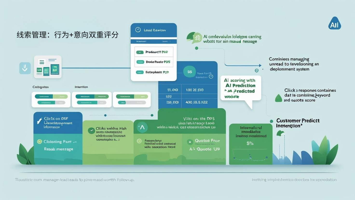 线索管理：行为+意向双重评分