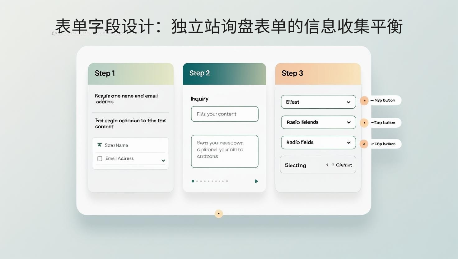 表单字段设计：独立站询盘表单的信息收集平衡