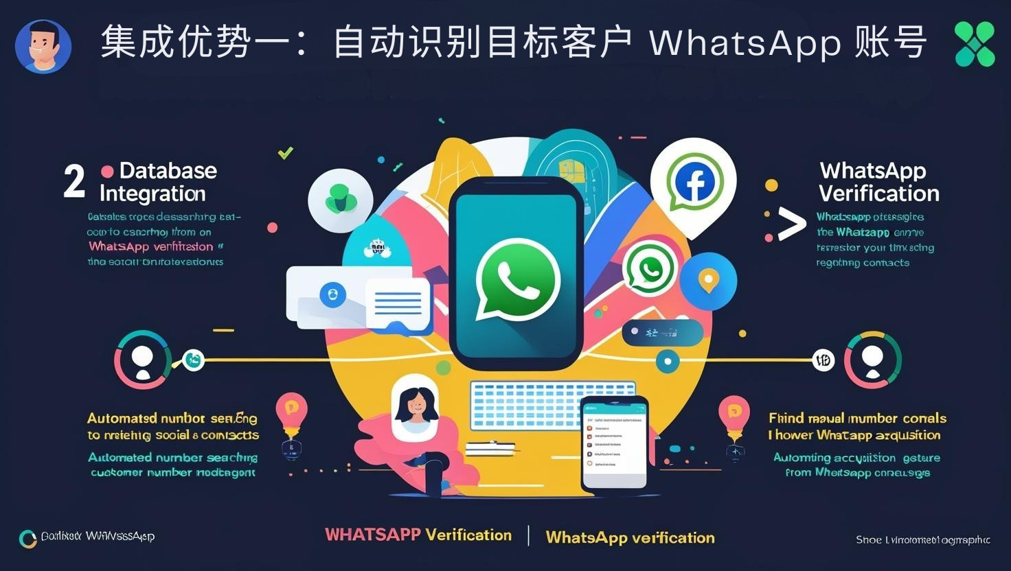 集成优势一：自动识别目标客户 WhatsApp 账号