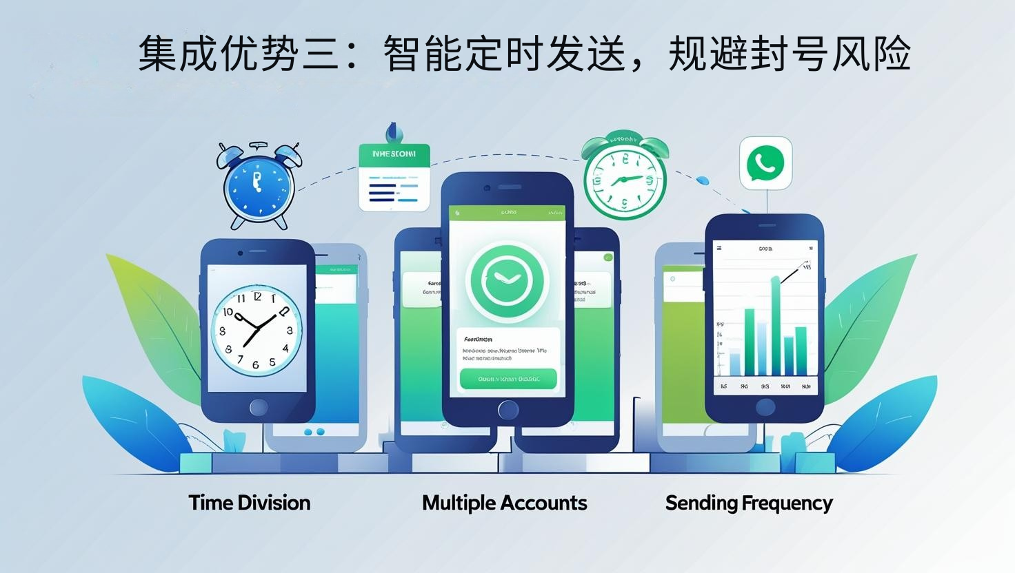 集成优势三：智能定时发送，规避封号风险
