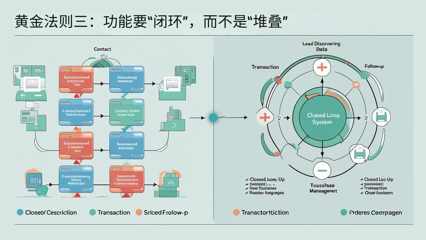 黄金法则三：功能要“闭环”，而不是“堆叠”