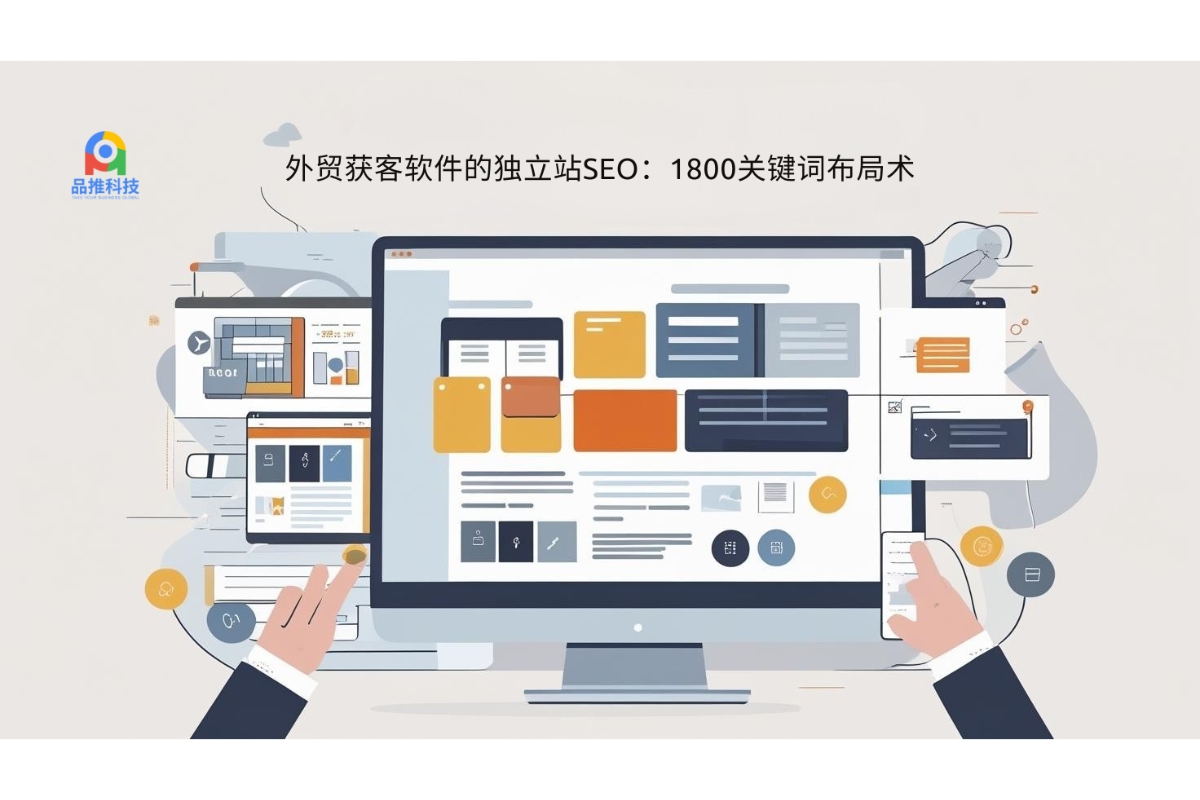 外贸获客软件的独立站SEO：1800关键词布局术