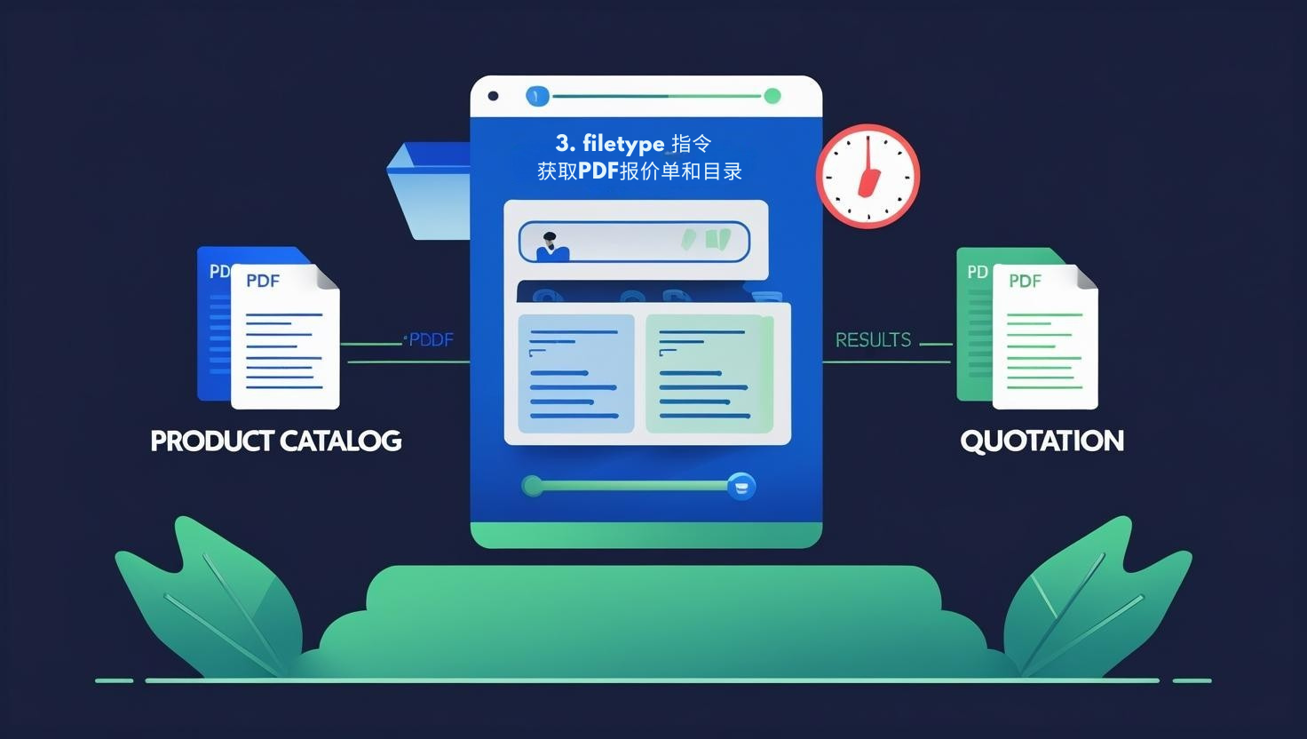 3. filetype 指令 —— 获取PDF报价单和目录