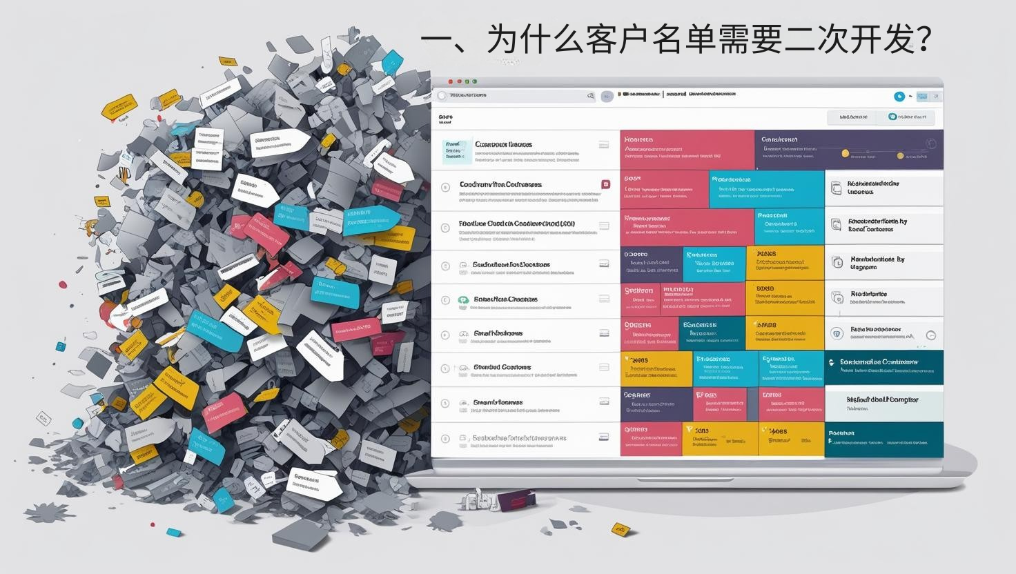一、为什么客户名单需要二次开发？