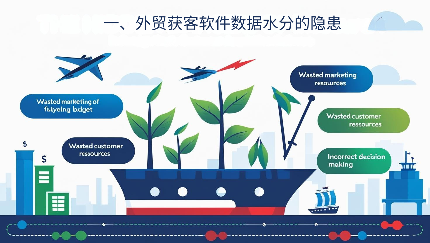 一、外贸获客软件数据水分的隐患