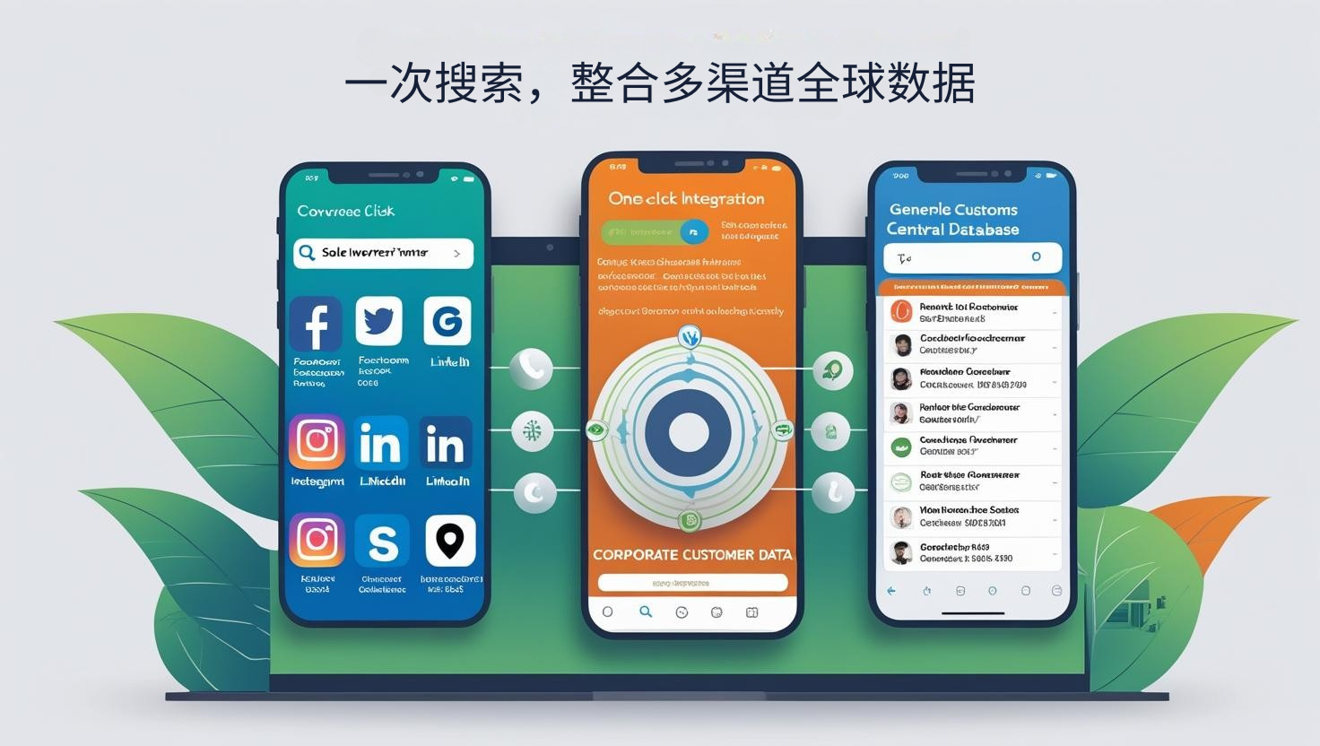 一次搜索，整合多渠道全球数据