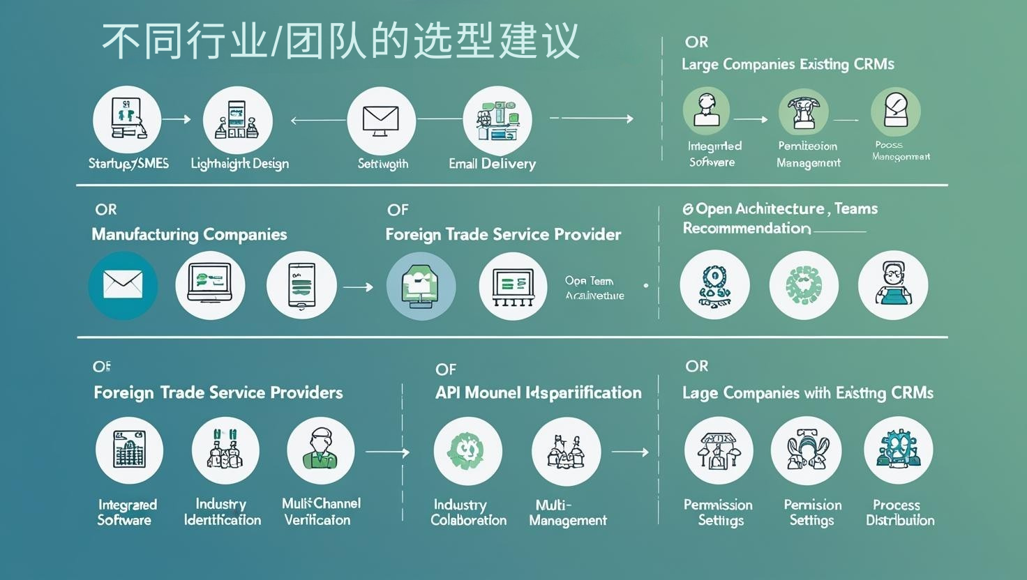 不同行业/团队的选型建议
